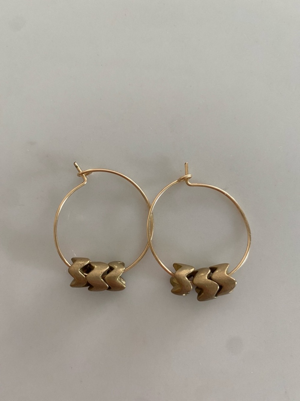 Natalie Borton Gold Hoop Earrings with Bead Accents - Set of 4 Styles - Picture 7 of 7
